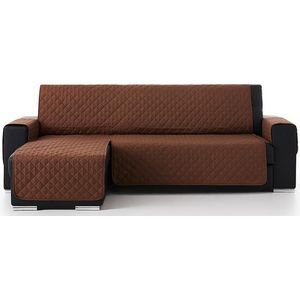 Belmarti® Bankbeschermer Duo Chaise Longue 200cm breed - Bruin - Superdunne, lekkere zachte stof voor extra Comfort - Ideaal voor gezinnen met honden en katten - Premium kwaliteit