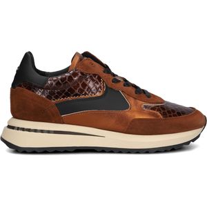 Floris Van Bommel Sumi 09.01 Sneakers - Leer - Dames - Cognac - Maat 42