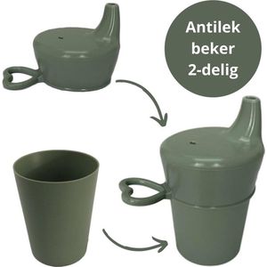 Ik Ben Zo Mooi Onbreekbare Drinkbeker Baby Sage Groen - Antilek Tuitbeker - Vanaf 6 maanden