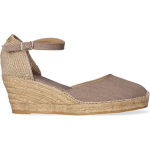 Toni Pons Caldes Dames Espadrilles Taupe | Taupe | Linnen | Maat 41 | CALDEStaupe