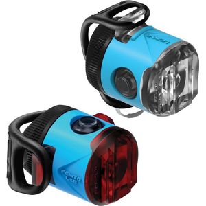 Lezyne Femto USB Drive Front Koplamp – Fietslamp �– Fiets koplamp – Fiets verlichting – Veiligheidslampje – 4 knipperstanden – 15 lumen – 2 Stuks – Blauw