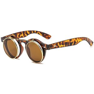 Flip Up Zonnebril Leopard