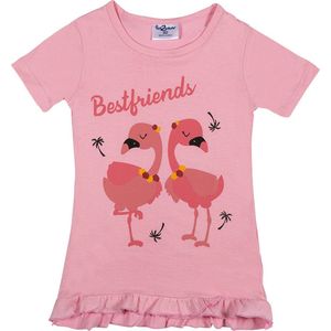 Fun2Wear - Flamingo nachthemd - Roze - Maat 110/116 -