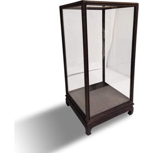 Vierkante Stolp-Vitrine s-s17 x 17 x 35cms-sGlas