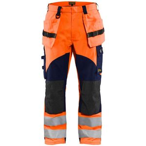 Blaklader Multinorm inherent werkbroek 1589-1513 - High Vis Oranje/Marineblauw - C46