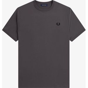 Fred Perry - Ringer T-Shirt - Donkergrijs Herenshirt-S