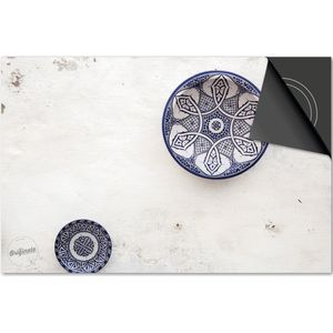 Inductie beschermer 65x52 - afdekplaat inductie mat - Dietrix Kookplaat beschermer - Exclusief - Bestek - Schoteltjes Bloemenprints