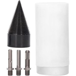 Allecto Plus - Houtkloverset 38-50mm voor Boormachine - Zwart Metaal - Vuurhoutklover - Houtsnijdgereedschap voor Thuishoutbewerking