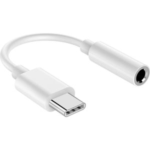 usb c aux - aux naar usb c - Wit - usb c jack - usb c naar jack - USB C Male naar 3.5mm Aux Jack - met roeping - muziek - phone calling - Geschikt voor Samsung Audio Jack voor S20 / S20 Plus / S20 Ultra / S21 / S21 Plus / S21 Ultra - Ntech
