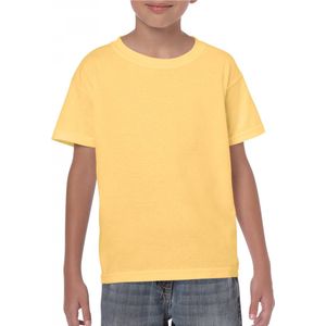 T-shirt Kind 12/14 years (XL) Gildan Ronde hals Korte mouw Yellow Haze (x72) 100% Katoen