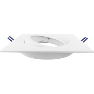Venezia - Inbouwspot Wit Vierkant - Kantelbaar - Voor AR111 lampen - 1 Lichtpunt - 180x180mm