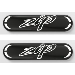 3D Reflectoren Wit - Piaggio Zip - Zelfklevende Reflector Zijkant - Set van 2 Reflectors - Scooter Accessoires - LED Customs