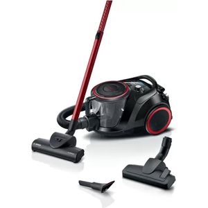 Bosch BGS41POW2 - Stofzuiger zonder zak - Zwart/Rood