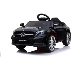 Kinderwagen - Elektrische auto ""Mercedes GLA45 AMG"" - Gelicenseerd - 12V4.5AH Oplaadbare batterij, 2 motoren - 2.4 Ghz Afstandsbediening, MP3 + lederen zitting + EVA