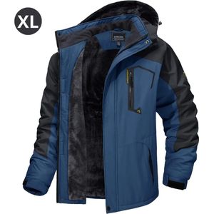 Livano Winterjas Voor Heren - Parka - Winter - Jas - Volwassen - Blauw - Maat XL