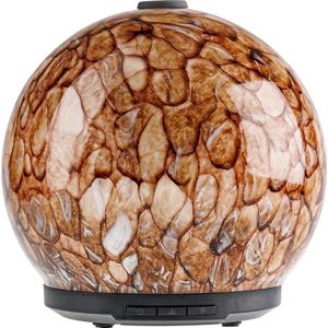 Whiffed Amber® Luxe Aroma Diffuser - Geurverspreider met Handgemaakte Glazen Design - 8 uur Aromatherapie - Tot 80m2 - Etherische Olie Vernevelaar & Diffuser