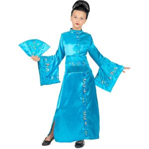 PALAMON - Blauw meisjeskostuum Chinees - 110 (3-5 jaar)