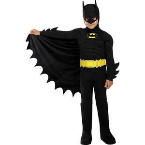 FUNIDELIA Batman kostuum voor jongens - Maat: 107 - 113 cm - Zwart
