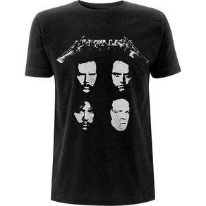 Metallica - 4 Faces Heren T-shirt - 2XL - Zwart