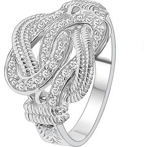 Juwelier Zwartevalk zilveren mattenklopper ring 21.220-3/17¾