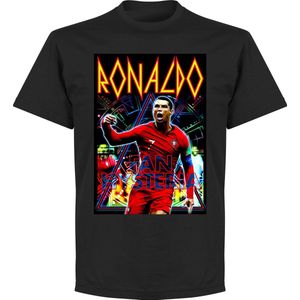Ronaldo Old-Skool Hero T-Shirt - Zwart - XXL