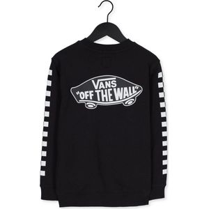 Vans By Exposition Check Crew Boys Truien & Vesten Jongens - Sweater - Hoodie - Vest- Zwart - Maat 140-146