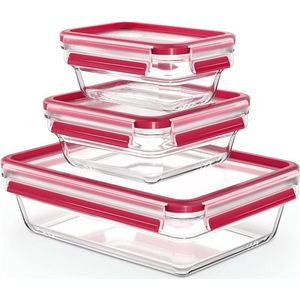 Voedselopbergcontainers - Set of Glass Food Storage Containers