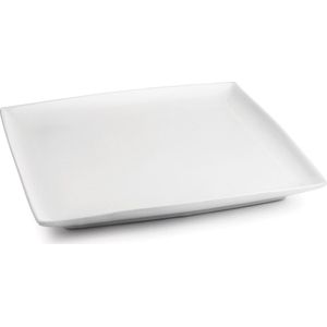 Yong Squito Plat Dinerbord - 30 x 30 cm - Porselein - Wit