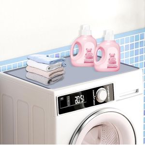 Zachte wasmachineafdekking 60 x 60 cm - Antislip wasmachineonderlegger - Stofbescherming voor wasmachine droger - Badkamer keuken - HTML-content .