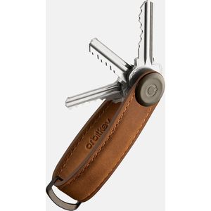 Orbitkey - Orbitkey Crazy Horse Sleutelhouder Leder Chestnut Brown