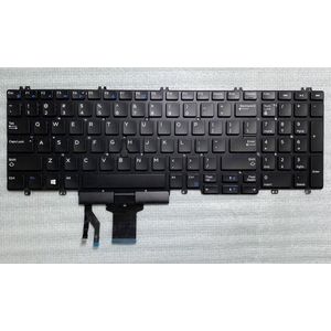 Notebook Toetsenbord geschikt voor o.a. Dell Precision 7530 / 7540 / 7730 Series - P/N: 0266YW