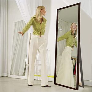 body spiegel, staande spiegel, vrijstaande lichaamsspiegel, groot en hoog, grote make-upspiegel, grote spiegel voor slaapkamer, woonkamer, kleedkamer 140L x 40W centimetres