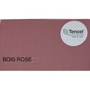 Hoeslaken Tencel - Katoen 160x200 kleur Bois Rose