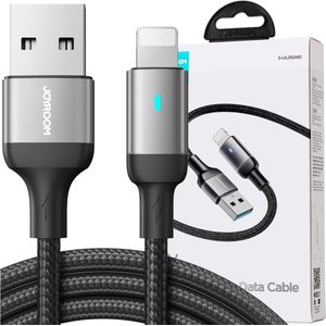 Joyroom - USB-kabel - Lightning 2.4A A10-serie 1,2 m zwart - (S-UL012A10)