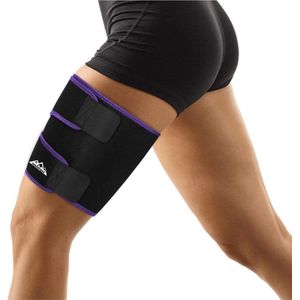 Adjustable Compression Neoprene Thigh Sleeve - Thigh Wraps Support for hamstring Quad Wrap - Breathable Antislip Leg Slimmer for Women Men