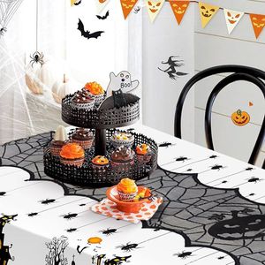 Halloween Tafelkleed Halloween Decoratie Halloween Versiering Tafel Decoratie Tafellaken Zwart 45 x 183cm – 1 Stuk