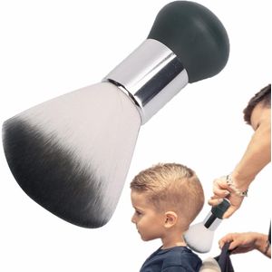 Nekstofdoek Borstel Professionele Kapsalon Ontharingsborstel Gebroken Haarborstel Kapsel Speciale Reinigingsborstel Haarknipsets voor Kapper Kapsel Scheren Reinigen(Grijs)