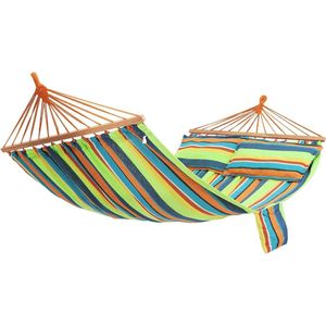 Hangmat voor meerdere personen - draagbare en ademende staafhangmat 210 x 150 cm - TÜV Rheinland gecertificeerd - 300 kg statische belastbaarheid - voor outdoor tuin camping GDC22Q