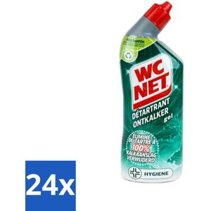 WC Net - Toiletreiniger - Gel - Ontkalkt - Gerecycled Materiaal - 750 ml - Voordeelverpakking - 24 stuks