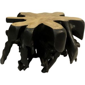 Spider Coffee Table - 78/80x45 cm - Zwart - Teak Root