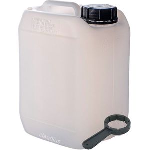 Jerrycan 5 Liter – met sleutel – handig stapelbaar – UN gekeurd – voor water en gevaarlijke vloeistoffen – inclusief dop – totaal te legen