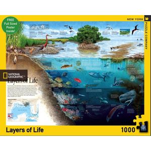 New York Puzzle Company - National Geographic Layers of Life - 1000 stukjes puzzel