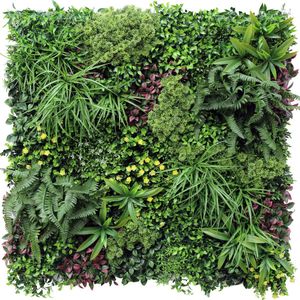 Greenmoods Kunstplanten - Kunstplant - Kunsthaag - Wonderland - 100x100 cm - Voor binnen en buiten