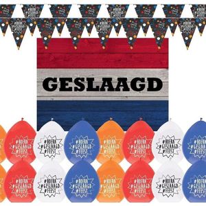 Geslaagd met je diploma feestartikelen pakket - versiering feestpakket