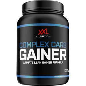 XXL Nutrition - Complex Carb Gainer - Maaltijdvervanger, Weight Gainer, Shake Spiergroei & Herstel - Aardbei - 1000 Gram