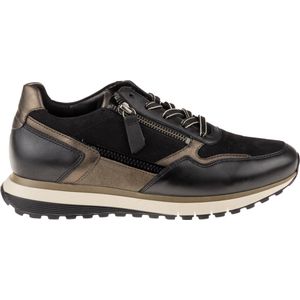 Gabor Sneaker 378 Zwart Bruin Combi