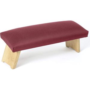 Inovra ® Meditatiebankje van Hout met Gevoerde Zitting voor Diepe Meditatie en Ergonomisch Comfort