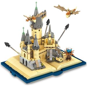 Vicloon Harry Potter Hogwarts Castle, STEM Castle Building Toy, Hogwarts Building Blocks Castle, Medieval Castle Building Toys for Girls and Boys from 8 Years (727 Pieces)