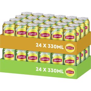 Lipton Ice Tea Green - 24 x 330 ml + Lipton Ice Tea Peach - 24 x 330ml - ijsthee in blik - Voordeelverpakking