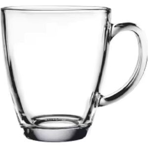 Cherchie - Theeglazen met Oor - Set van 6 - 370 ml - Theeglas - Theekopjes - Theeglas
